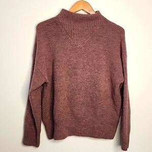 Madewell Dillon Mock Neck Pullover Sweater size L